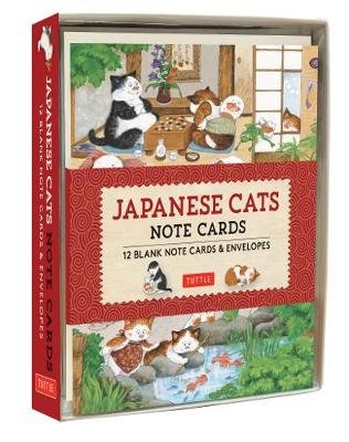 Japanese Cats Note Cards: 12 Blank Note Cards and Envelopes Opracowanie zbiorowe