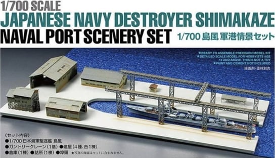Japanese Navy Destroyer Shimakaze - Naval Port Scenery Set 1:700 Tamiya 25417 Tamiya
