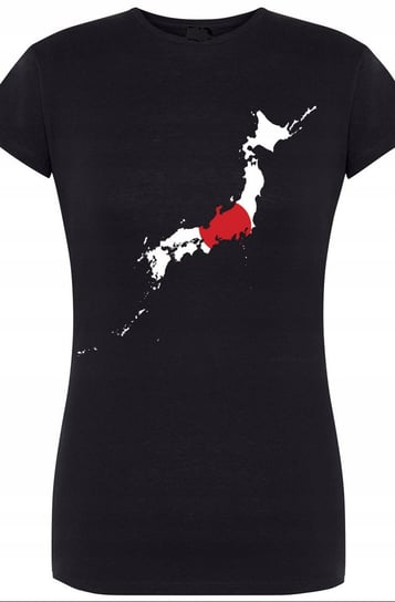 Japonia Damski T-Shirt Modny Flaga Nadruk Rozm.S Inna marka