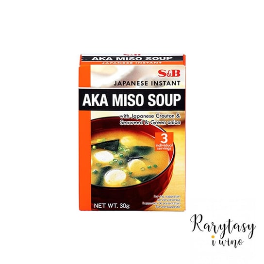 Japońska Zupa Miso Instant [Ready to Eat] "Instant Aka Miso Soup" 30g S&B S&B