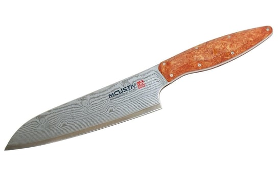 Japoński nóż kuchenny ze stali damasceńskiej SANTOKU 180 mm Mcusta Zanmai