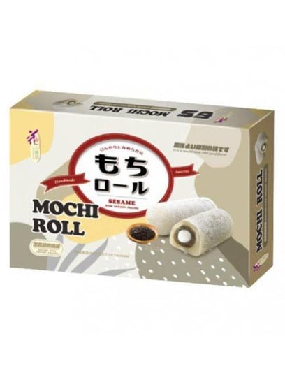 Japońskie Mochi Roll Ryżowe Ciastka Z Kremowym Nadzieniem I Sezamem Kuchnia Azjatycka Love&Love 150g Inna marka