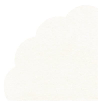 Japońskie serwetki ozdobne papierowe - białe - Ø 34 cm Inna marka