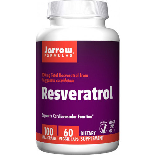 Jarrow Formulas Resveratrol 100 mg Suplement diety, 60 kaps. wegańskich Jarrow