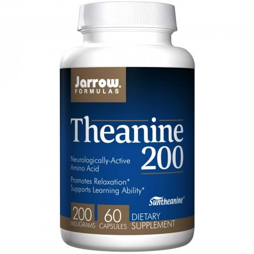 Jarrow Formulas Theanine (Teanina) 200mg Suplement diety, 60 kaps. wegańskich Jarrow