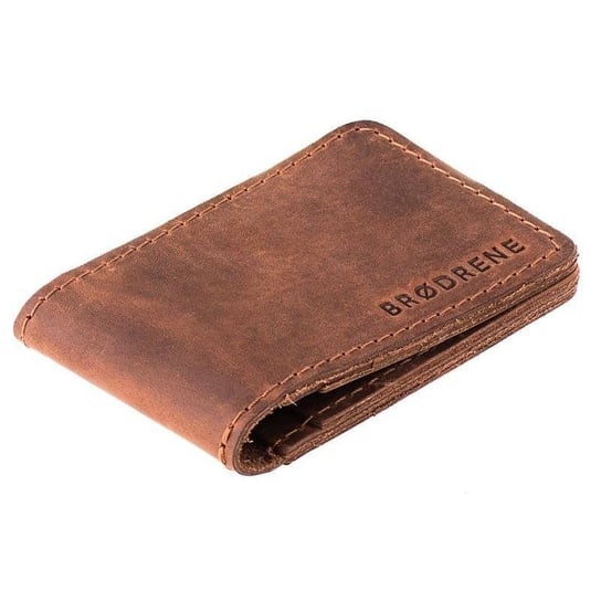 Jasno brązowy cienki portfel slim wallet BRØDRENE SW02 Brodrene