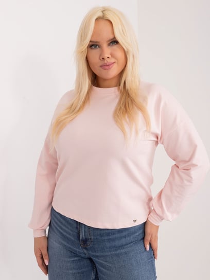 Jasnoróżowa bluza plus size Florentia-3XL Basic Feel Good