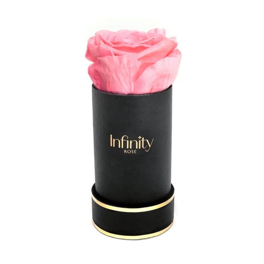 Jasnoróżowa Stabilizowane Wieczna Róża Czarny Mini Flower Box Infinity Rose Na Prezent Infinity Rose