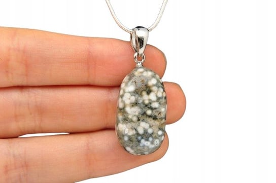 Jaspis  Orbikularny Piękna Naturalna Zawieszka Super Jakość Nr 30 Handmade