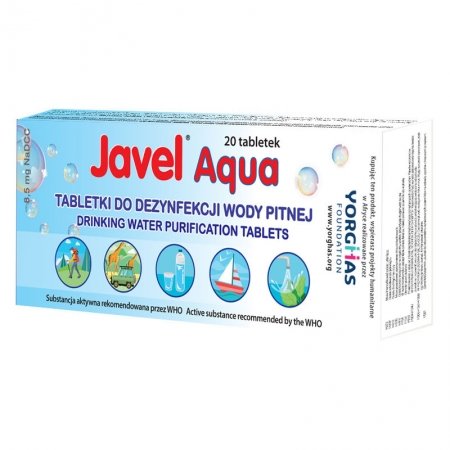 Javel Aqua Bag 20 Szt. Tabletki Do Uzdatniania Wody Pitnej JAVEL