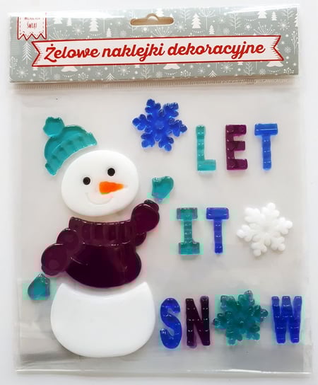 Jawi, naklejki żelowe, świąteczne, Let It Snow MCD