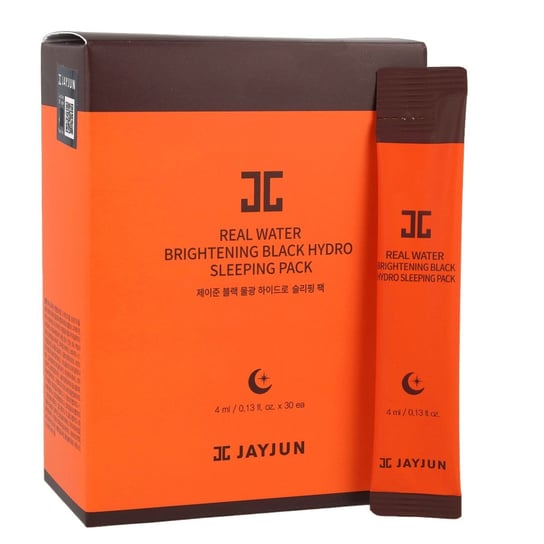 Jayjun, Real Water Brightening Black Hydro Sleeping Pack, Maseczki Do Twarzy, 30 Szt. Jayjun