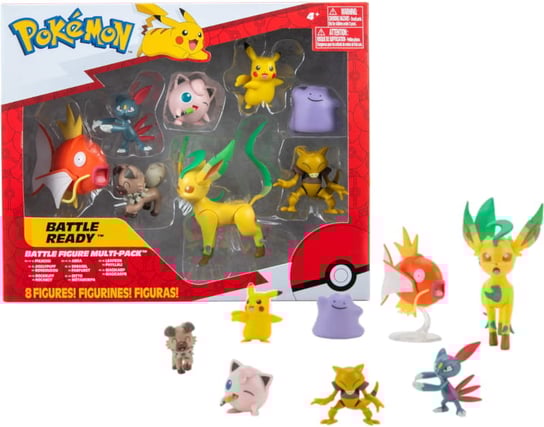 Jazwares, Pokemon, Zestaw Figurek 8-Pak, Battle Figure! JAZWARES