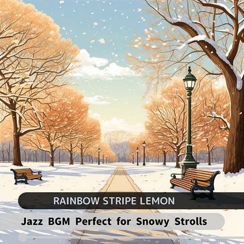 Jazz Bgm Perfect for Snowy Strolls Rainbow Stripe Lemon