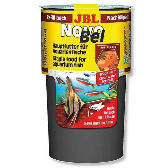 Jbl Novobel 750Ml Uzupełnienie - Pokarm W Płatkach Dla Wszystkich Ryb Akwariowych Jbl