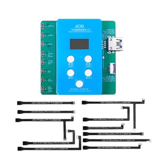 JCID Q1 Battery Quick Repair Board programator do baterii BMS iPhone 11-15 Pro Max JCID