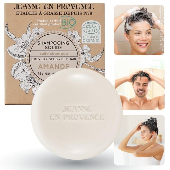 Jeanne en Provence - BIO Szampon w kostce z olejkiem ze słodkich migdałów 75g Jeanne en Provence