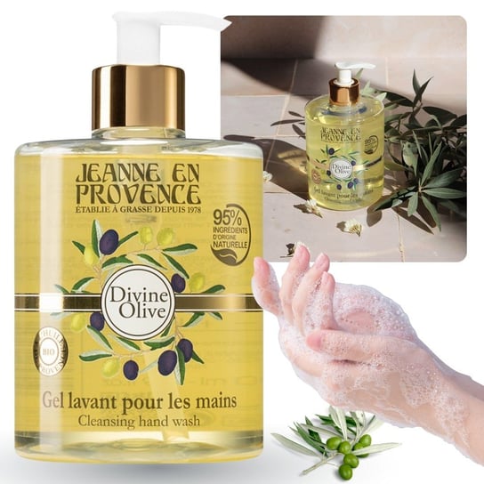 Jeanne en Provence - Divine Olive Łagodne mydło do rąk w płynie 1L Jeanne en Provence