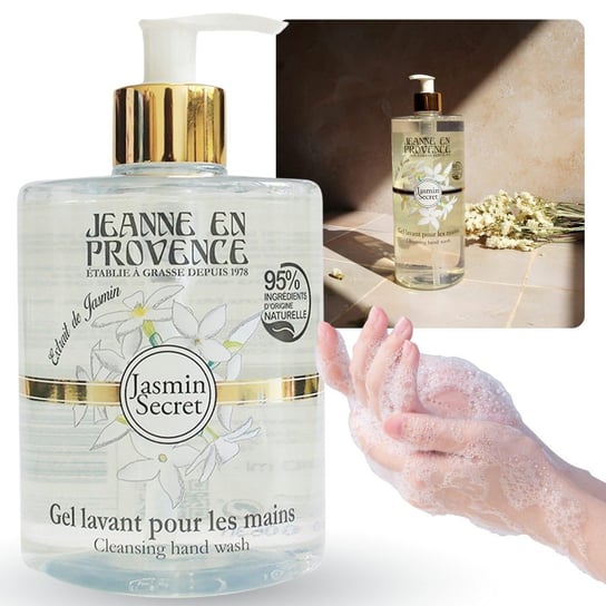 Jeanne en Provence - Jasmin Secret Mydło w płynie do rąk 1L Jeanne en Provence