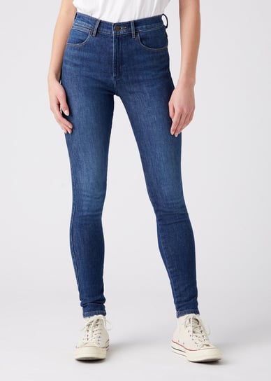 Jeansy Wrangler  Damskie High Rise Skinny W27HXR44Z 25 32 Wrangler