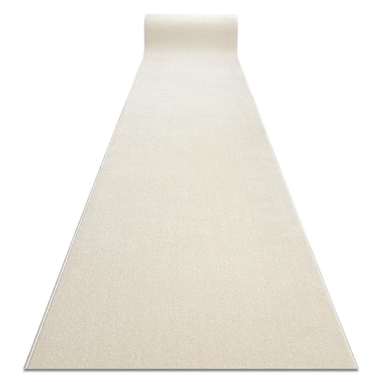 Jednolity chodnik KARMEL Gładki, jednokolorowy biały 160 cm, 160x220 cm Dywany Łuszczów