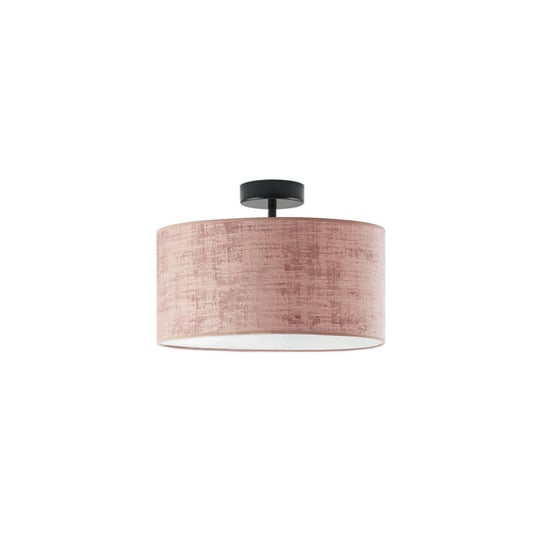 Jednopunktowa lampa sufitowa, plafon WENECJA WELUR 30 cm, różowy LYSNE