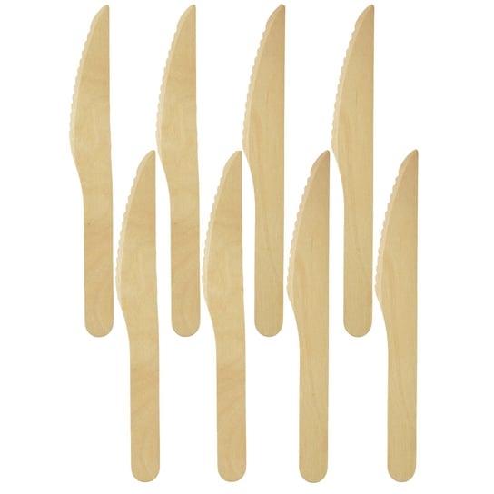 Jednorazowe noże drewniane, sztućce EKO 16 sztuk sarcia.eu