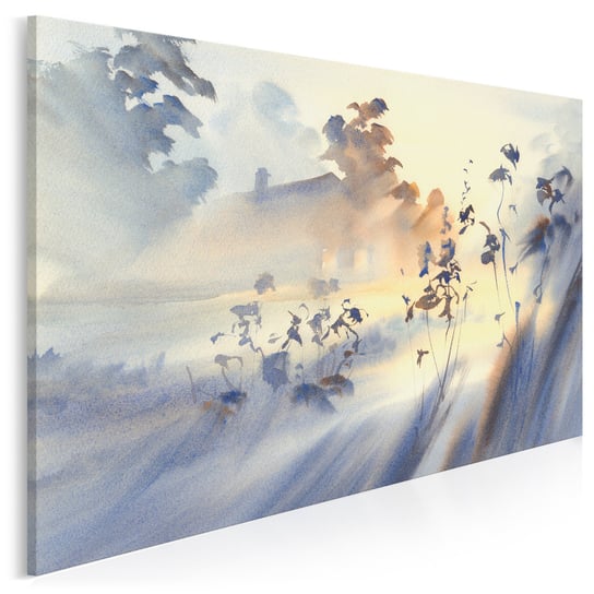 Jedwabna mgła - nowoczesny obraz na płótnie - 120x80 cm VAKU-DSGN Nowoczesne obrazy