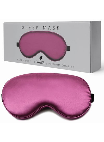 Jedwabna Opaska Maska Na Oczy Do Spania Waya Silk - Dark Purple Waya