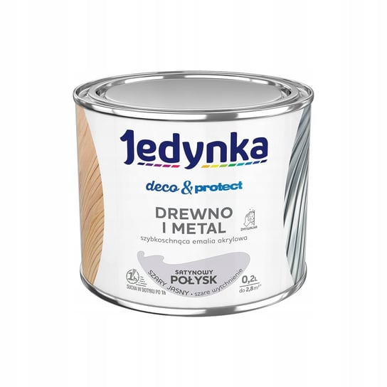 JEDYNKA D&P DREWNO I METAL 0,2L J.SZARY SATYNA JEDYNKA