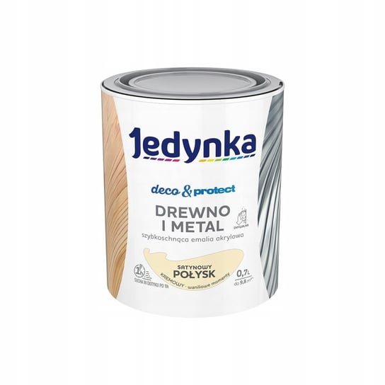 JEDYNKA D&P DREWNO I METAL 0,7L KREMOWY SATYNA JEDYNKA