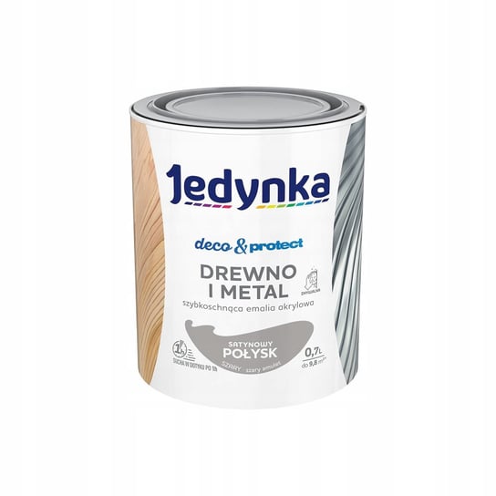 JEDYNKA D&P DREWNO I METAL 0,7L SZARY SATYNA JEDYNKA