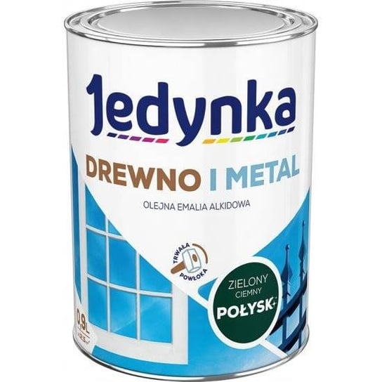 JEDYNKA DO DREWNA I METALU 0,9L C.ZIELONY POŁYSK JEDYNKA