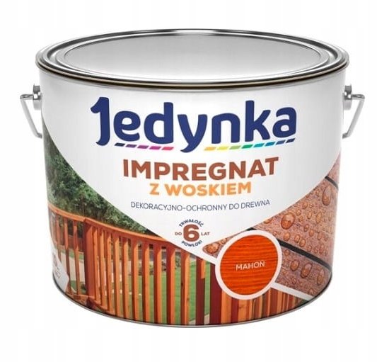 JEDYNKA IMPREGNAT DO DREWNA Z WOSKIEM 2,5L MAHOŃ JEDYNKA