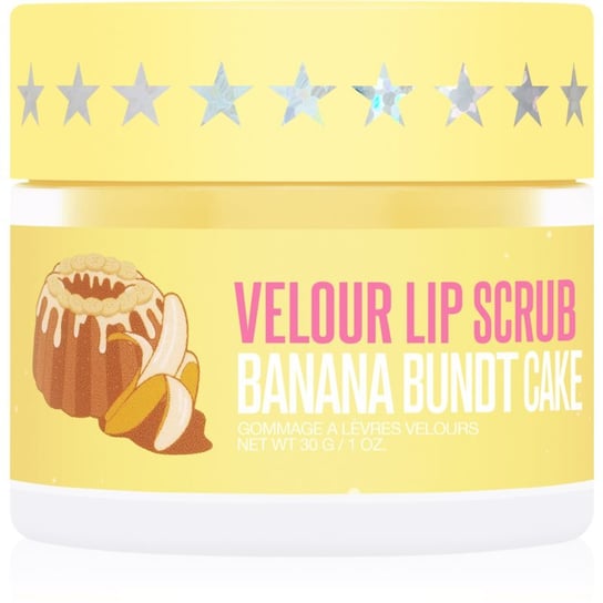 Jeffree Star Cosmetics Banana Fetish Velour Lip Scrub peeling cukrowy do ust Banana Bundt Cake 30 g Jeffree Star Cosmetics