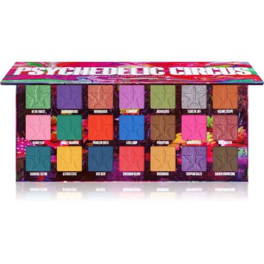 Jeffree Star Cosmetics Psychedelic Circus paletka do makijażu oczu 21x1,5 g Jeffree Star Cosmetics