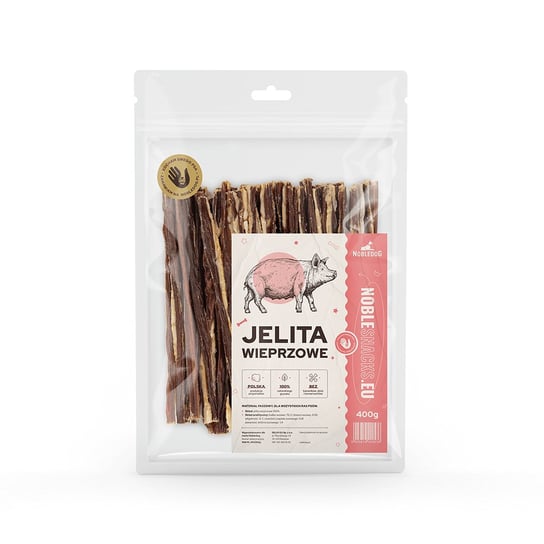 Jelita Wieprzowe Dla Psa Mega Paka 400 G | Noblesnacks NobleSNACKS