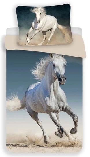 Jerry Fabrics, Koń Konie Pony Zwierzęta Koniki Pościel 140X200 Jerry Fabrics