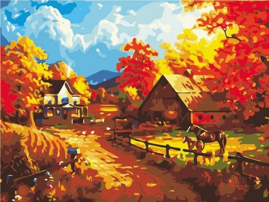Jesień na wsi - Malowanie po numerach 30x40 cm ArtOnly
