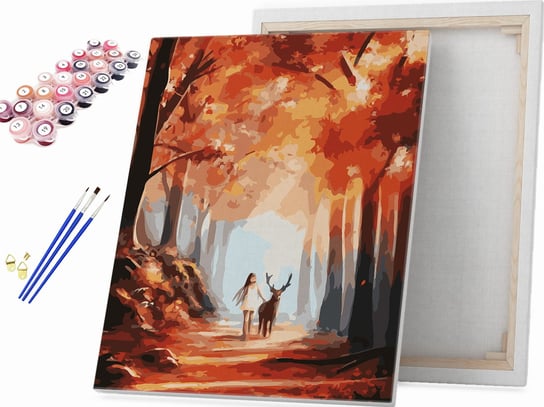 Jesień w magicznym lesie - Malowanie po numerach Beliart