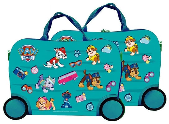 Jeżdżąca walizka podróżna - Psi Patrol - turkusowa mała Nickelodeon