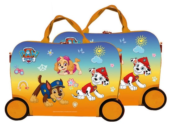 Jeżdżąca walizka podróżna - Psi Patrol - żółta mała Nickelodeon