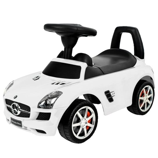 Jeździk 3w1 pchacz auto Samochód dla dzieci Mercedes Biały melodie klakson KinderSafe