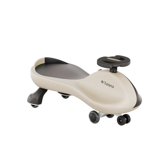 Jeździk grawitacyjny dla dzieci Focus 35, z podświetleniem LED, do 100 kg, Beżowy Tulano