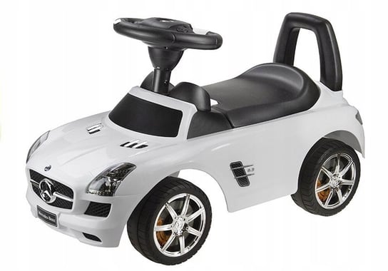 Jeździk Mercedes-Benz z Kierownicą Biały Lean Toys
