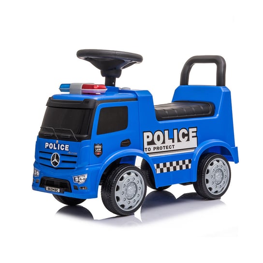 Jeździk pchacz dla dziecka Mercedes Antos Policja - niebieski Sapphire