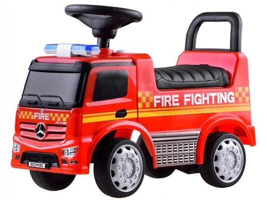Jeździk Pchacz Licencja Mercedes Straż Pożarna Światło Dźwięk Oparcie Bemi