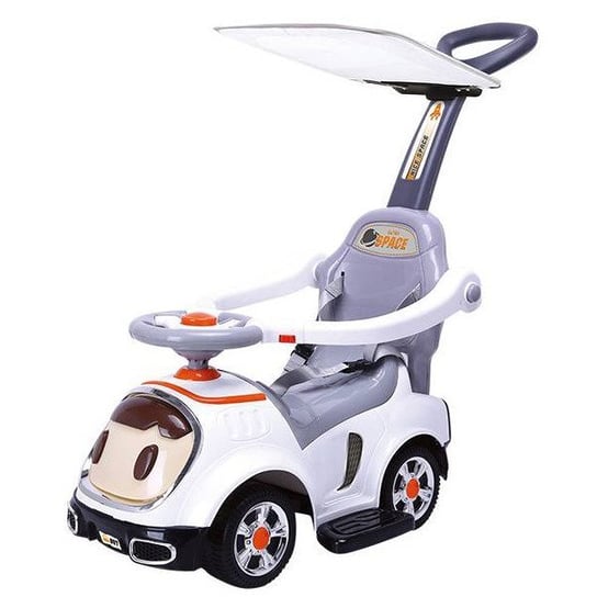 Jeździk pchacz pojazd dla dzieci Kindersafe z daszkiem biały KinderSafe