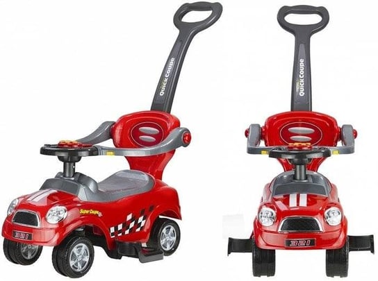 Jeździk Pchacz z Prowadnicą Coupe Czerwony Lean Toys