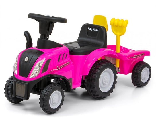 Jeździk Pojazd New Holland T7 Traktor różowy Milly Mally